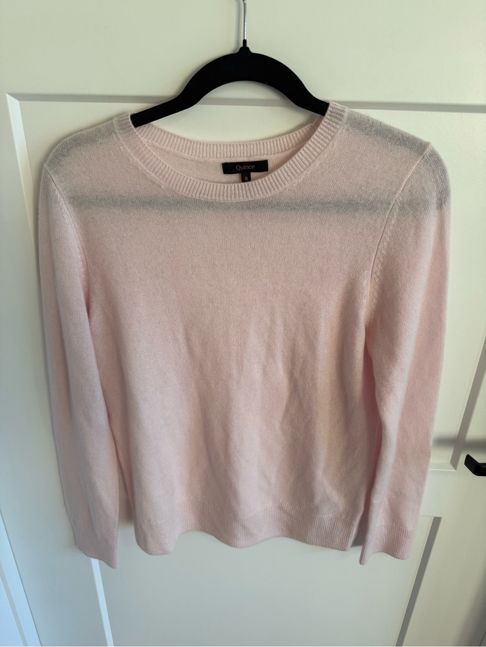 Quince 100% Mongolian Cashmere Crewneck Sweater Minimal Pink Women’s S